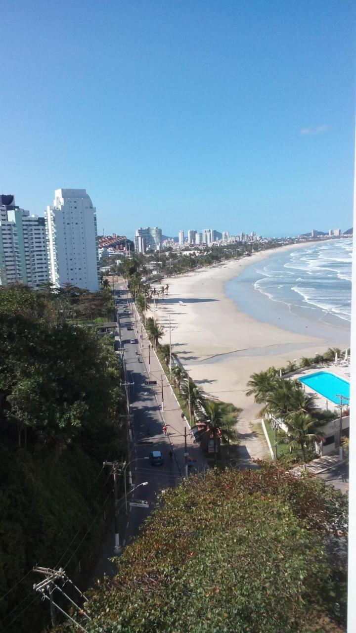 Apartamento Frente Para O Mar ,50 M Da Praia , Ar Condicionado Todos Quartos Guarujá Eksteriør bilde