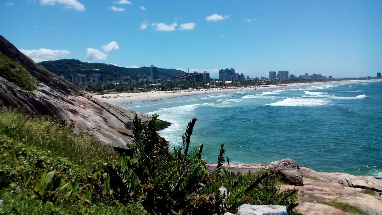 Apartamento Frente Para O Mar ,50 M Da Praia , Ar Condicionado Todos Quartos Guarujá Eksteriør bilde